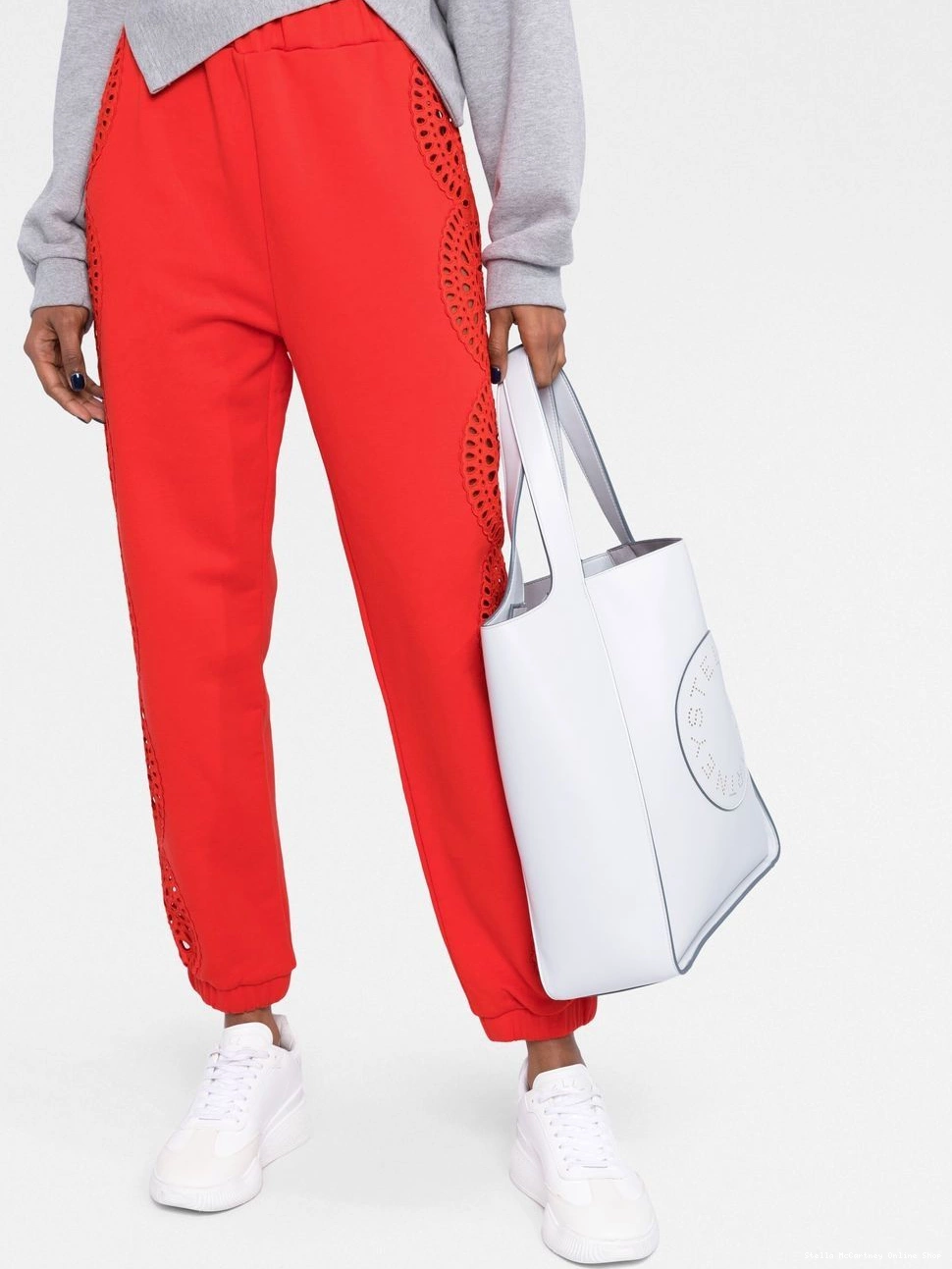 Cheap pants Women Stella McCartney track broderie-anglaise 0405